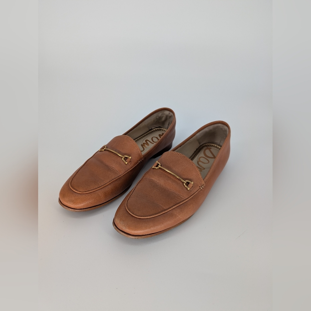 Sam Edelman Luce Horsebit Loafer Flats | Size 9.5 | Tan Cognac Leather - Picture 2 of 16